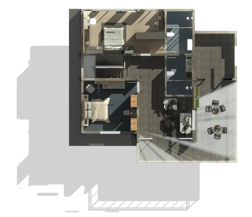 2-Storey Residential BIM Model — Structural Detail View, Autodesk Revit